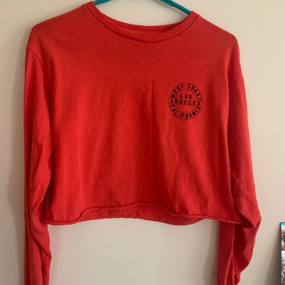 California Cropped Long-Sleeve Shirt